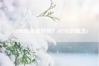 HTML究竟是何物？(HTML的概念)