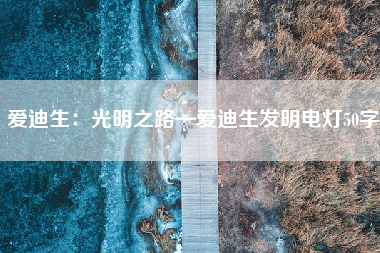 爱迪生：光明之路—爱迪生发明电灯50字