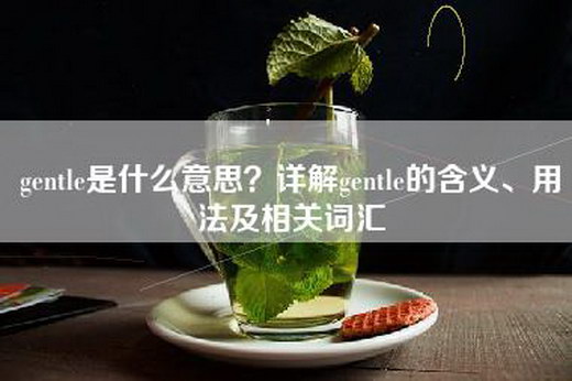 gentle是什么意思？详解gentle的含义、用法及相关词汇