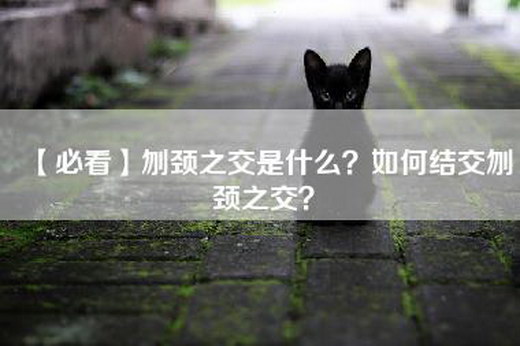 【必看】刎颈之交是什么？如何结交刎颈之交？