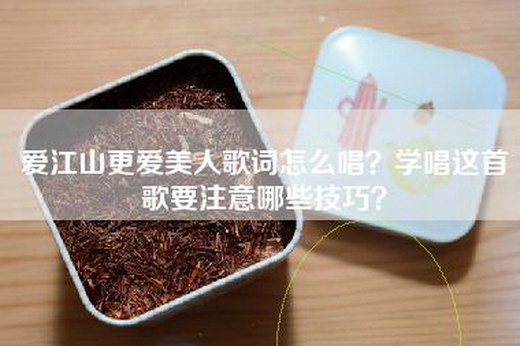 爱江山更爱美人歌词怎么唱？学唱这首歌要注意哪些技巧？