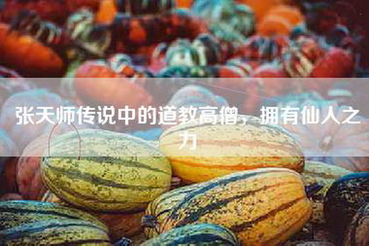 张天师传说中的道教高僧，拥有仙人之力