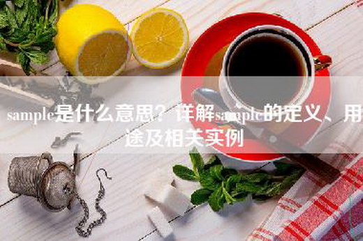 sample是什么意思？详解sample的定义、用途及相关实例