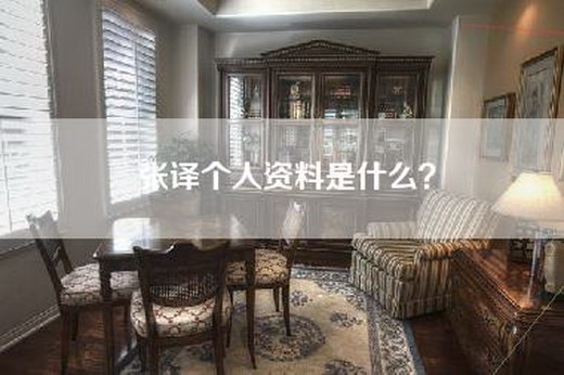 张译个人资料是什么？