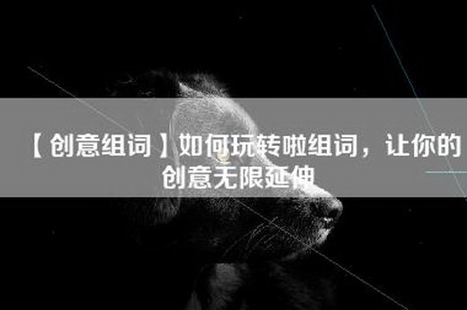 【创意组词】如何玩转啦组词，让你的创意无限延伸