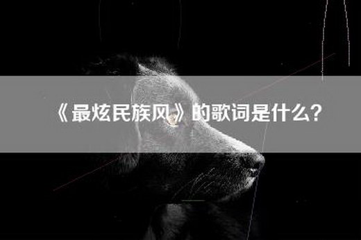 《最炫民族风》的歌词是什么？