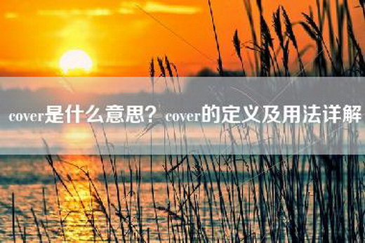 cover是什么意思？cover的定义及用法详解