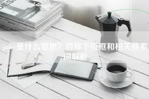 juice是什么意思？百度下拉框和相关搜索词解析